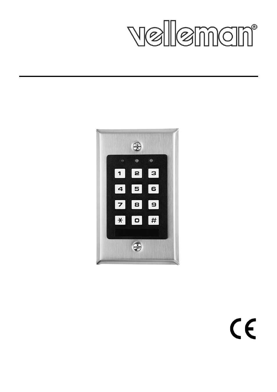 Velleman HAA9523S Setting Master Code and User Code User Manual | 6 pages