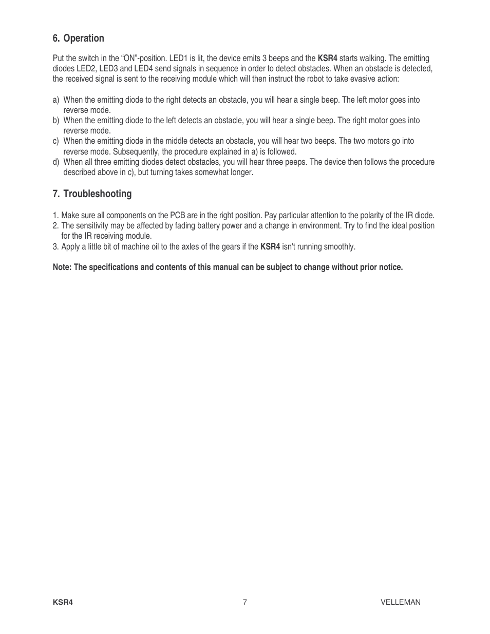 Velleman KSR4 User Manual | Page 7 / 20