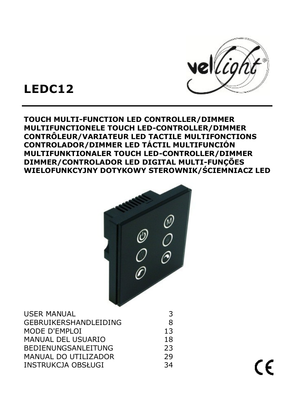 Velleman LEDC12 User Manual | 45 pages