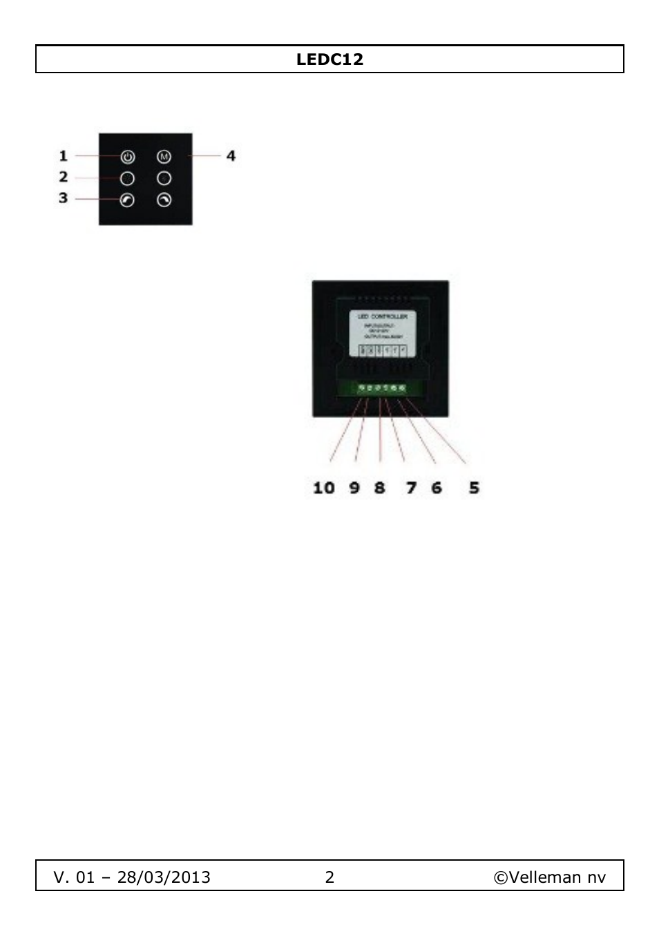 Velleman LEDC12 User Manual | Page 2 / 45