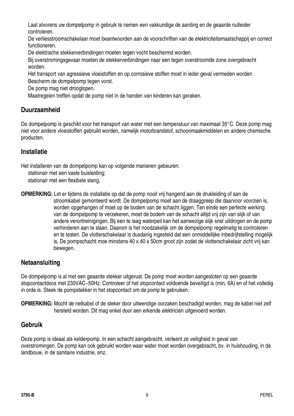 Velleman GWP1 User Manual | Page 9 / 20