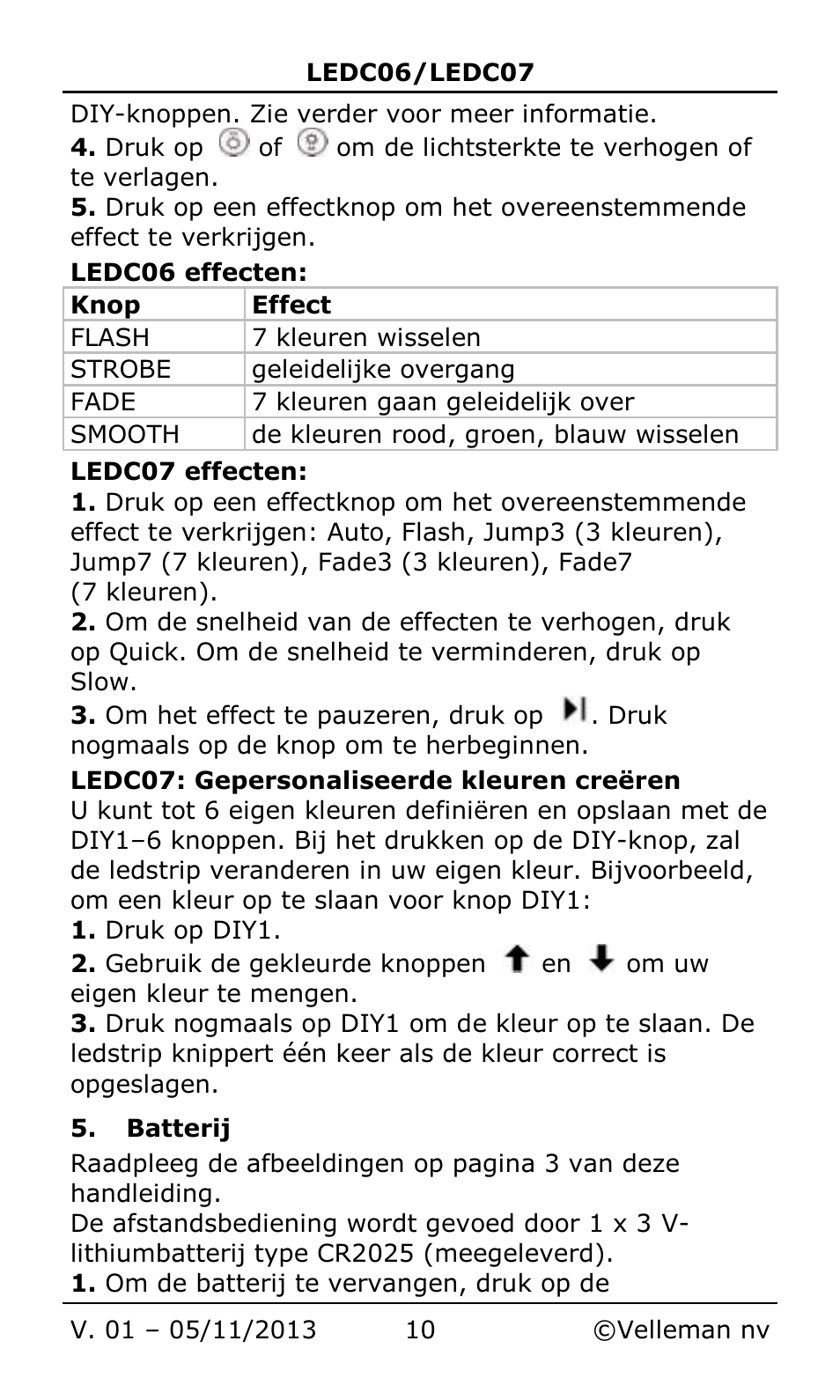 Velleman LEDC06 User Manual | Page 10 / 31