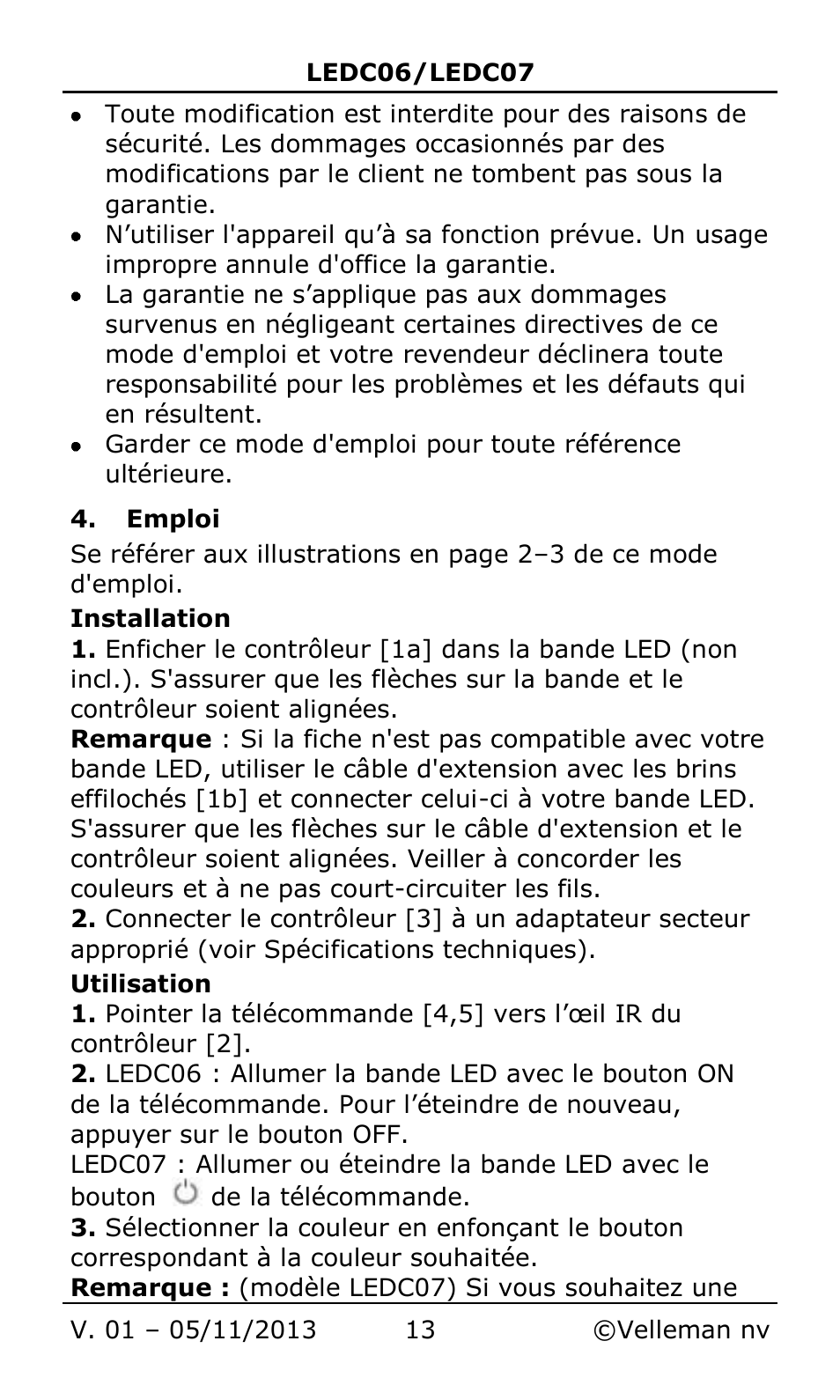 Velleman LEDC06 User Manual | Page 13 / 31