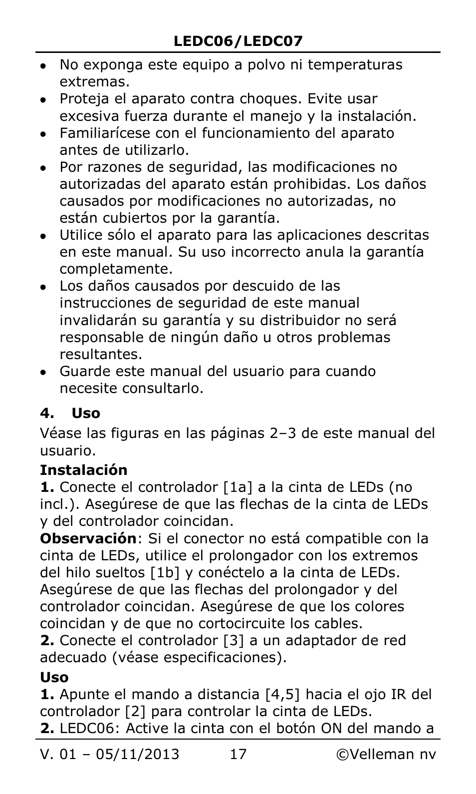 Velleman LEDC06 User Manual | Page 17 / 31
