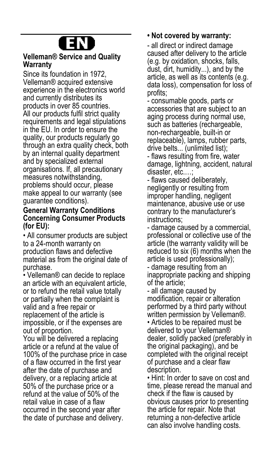 Velleman LEDC06 User Manual | Page 25 / 31