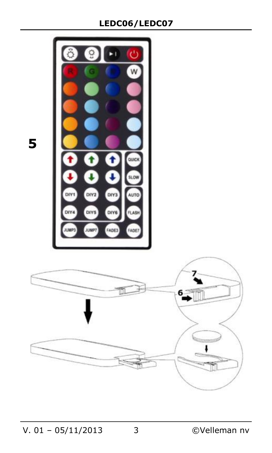 Velleman LEDC06 User Manual | Page 3 / 31