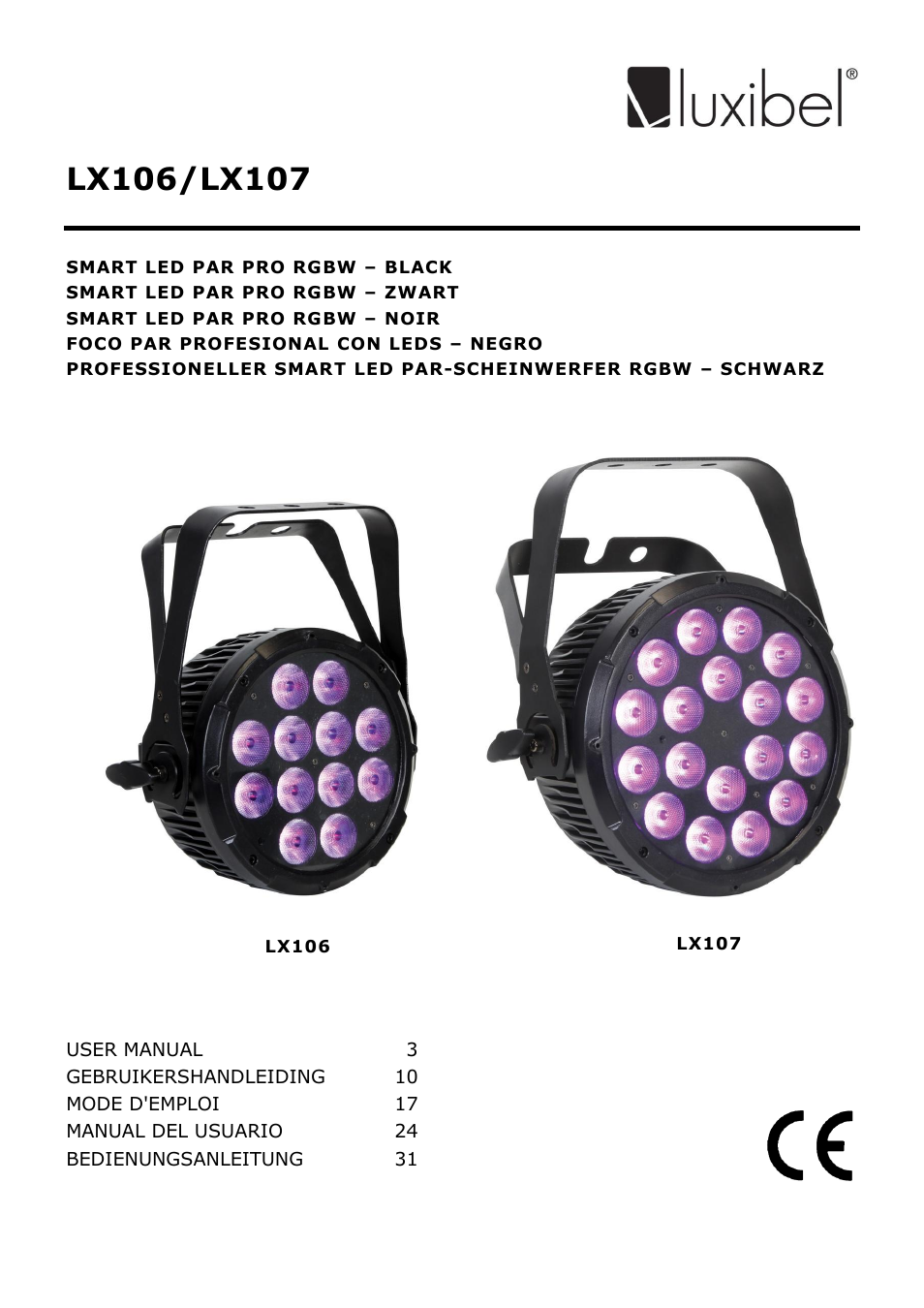 Velleman LX106 User Manual | 38 pages