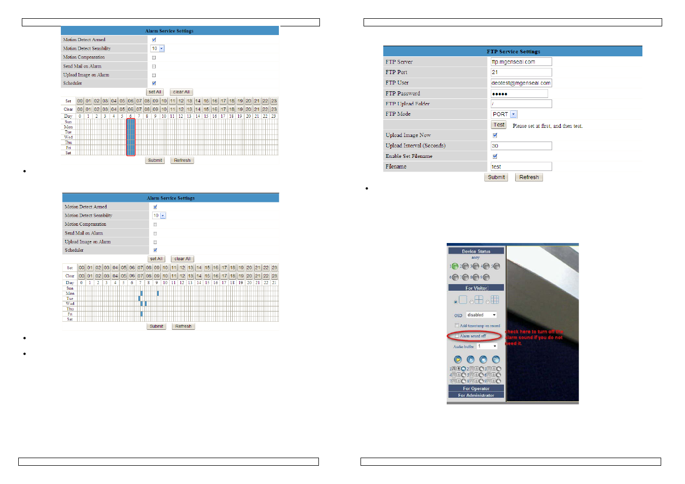 Die dateinamen in ftp, Das alarmsignal ausschalten | Velleman CAMIP10 User Manual | Page 102 / 102