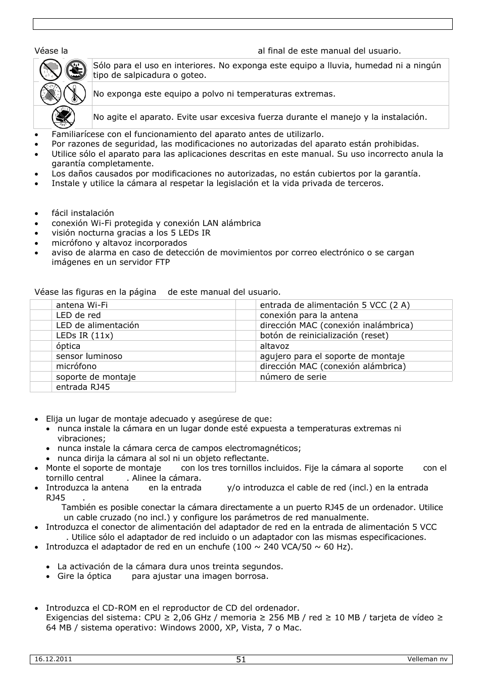 Velleman CAMIP10 User Manual | Page 51 / 102