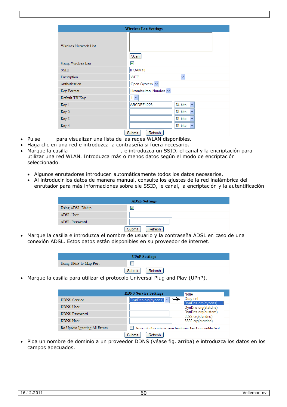 Velleman CAMIP10 User Manual | Page 60 / 102