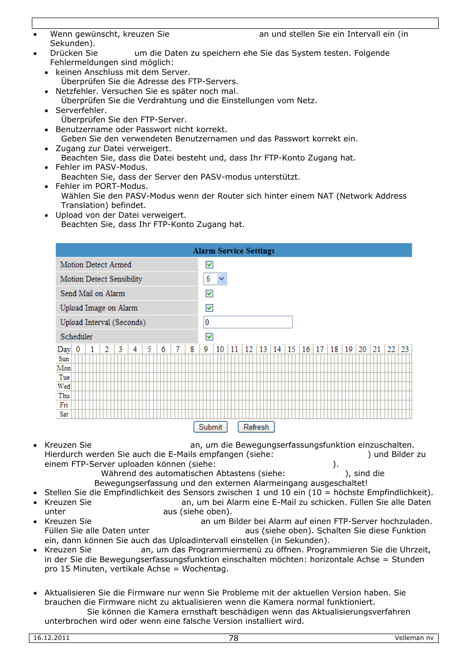 Velleman CAMIP10 User Manual | Page 78 / 102