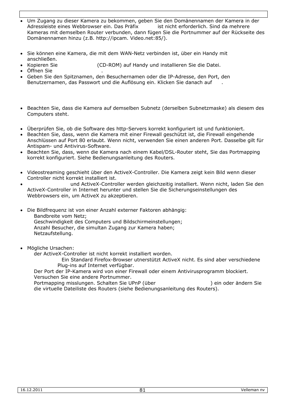 Velleman CAMIP10 User Manual | Page 81 / 102