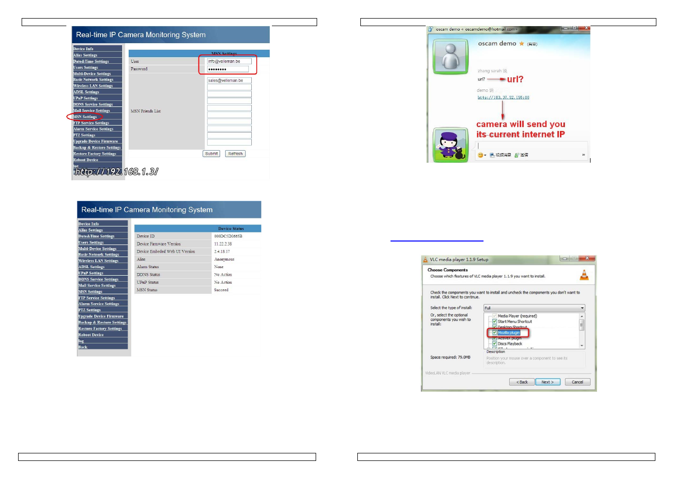 Activar la función de audio en firefox | Velleman CAMIP10 User Manual | Page 97 / 102