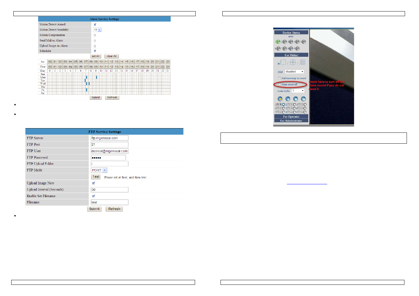 Addendum de, El nombre de fichero en ftp, Desactivar la señal acústica en caso de alarma | Allgemeine information, Neue kennzeichen | Velleman CAMIP10 User Manual | Page 99 / 102