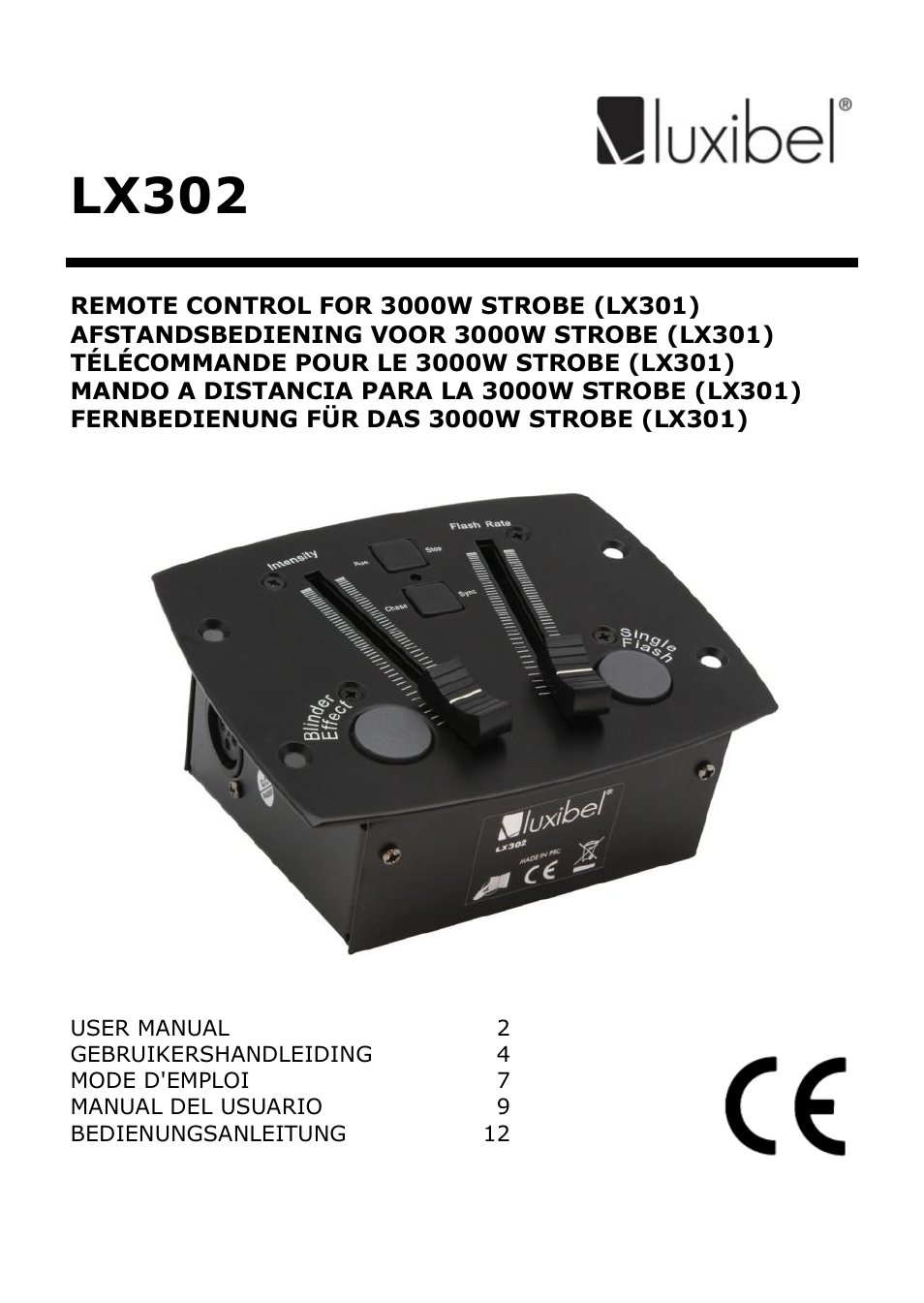 Velleman LX302 User Manual | 16 pages