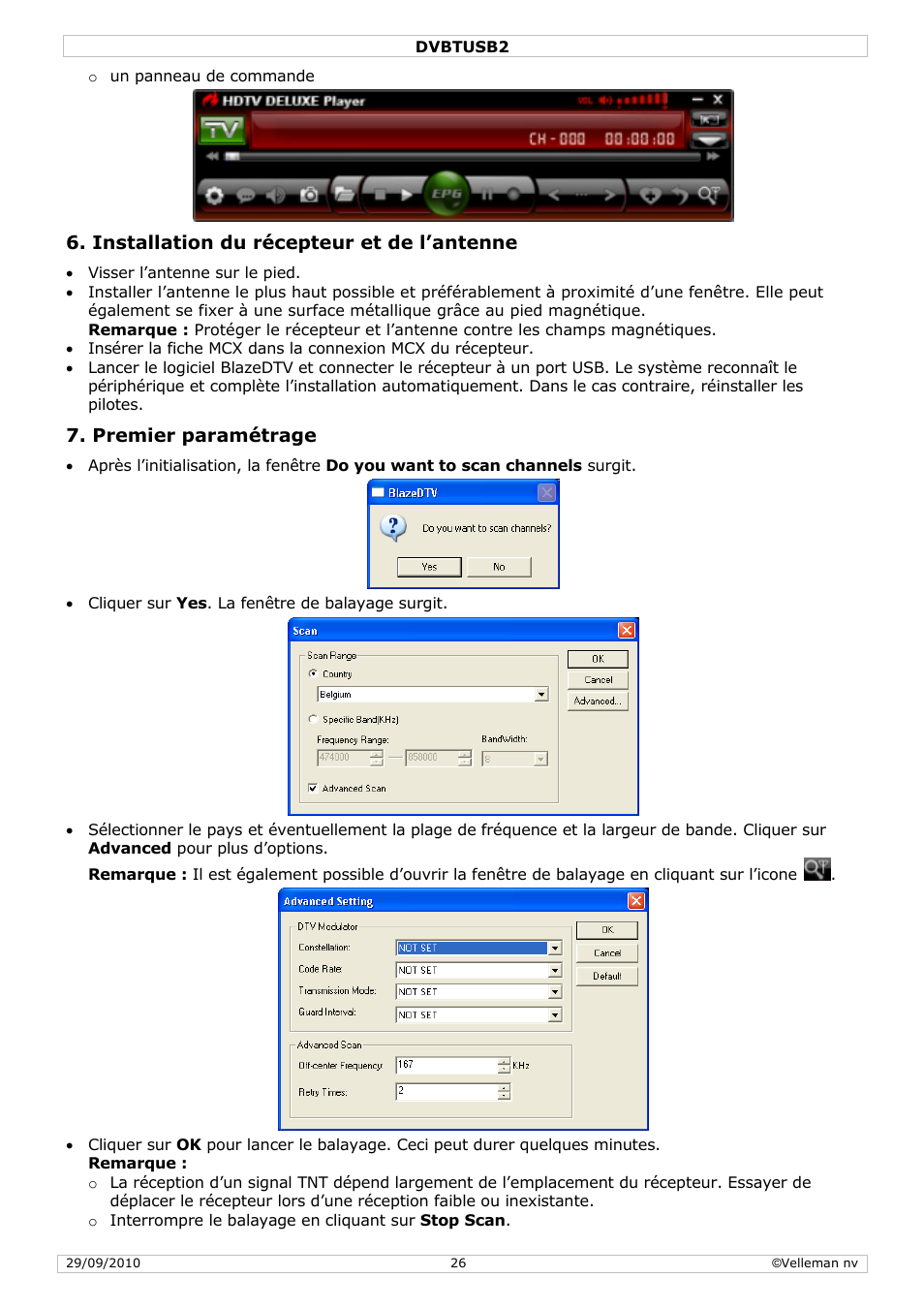 Velleman DVBTUSB2 User Manual | Page 26 / 58