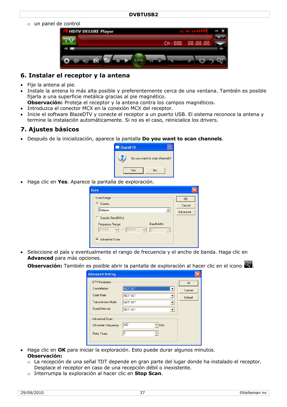 Velleman DVBTUSB2 User Manual | Page 37 / 58