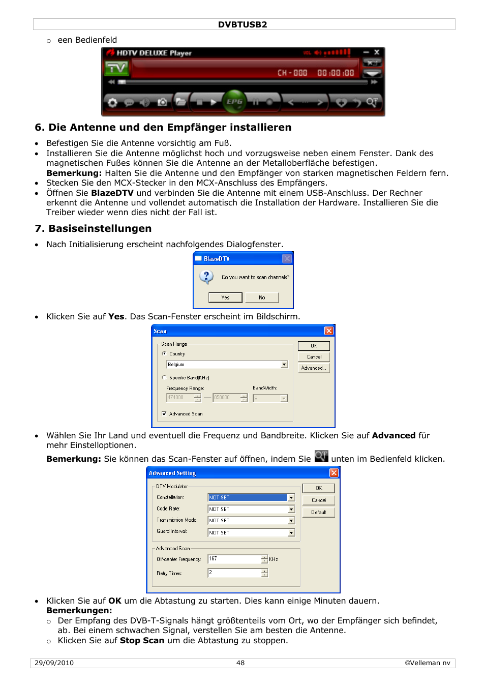 Velleman DVBTUSB2 User Manual | Page 48 / 58