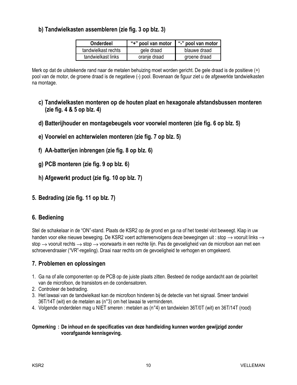 Velleman KSR2 User Manual | Page 10 / 19