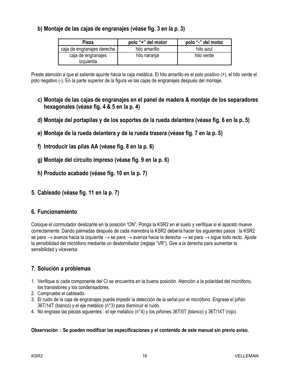 Velleman KSR2 User Manual | Page 16 / 19