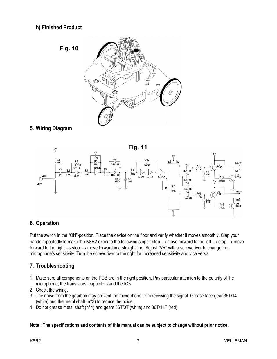 Velleman KSR2 User Manual | Page 7 / 19