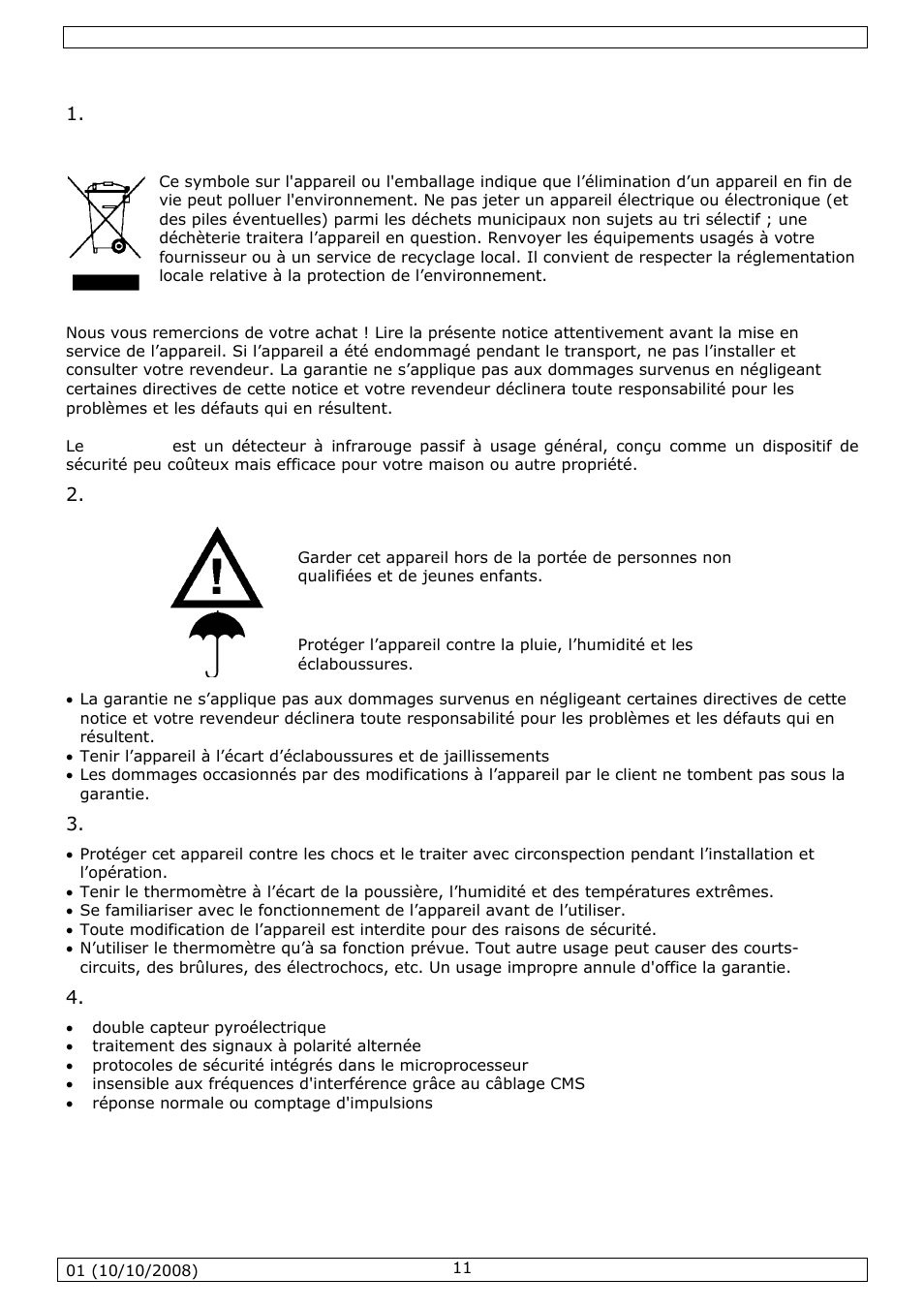 Notice d’emploi | Velleman HAA52N User Manual | Page 11 / 22