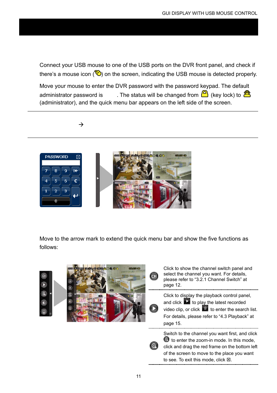 2 quick menu bar | Velleman DVR16H1 User manual User Manual | Page 16 / 71