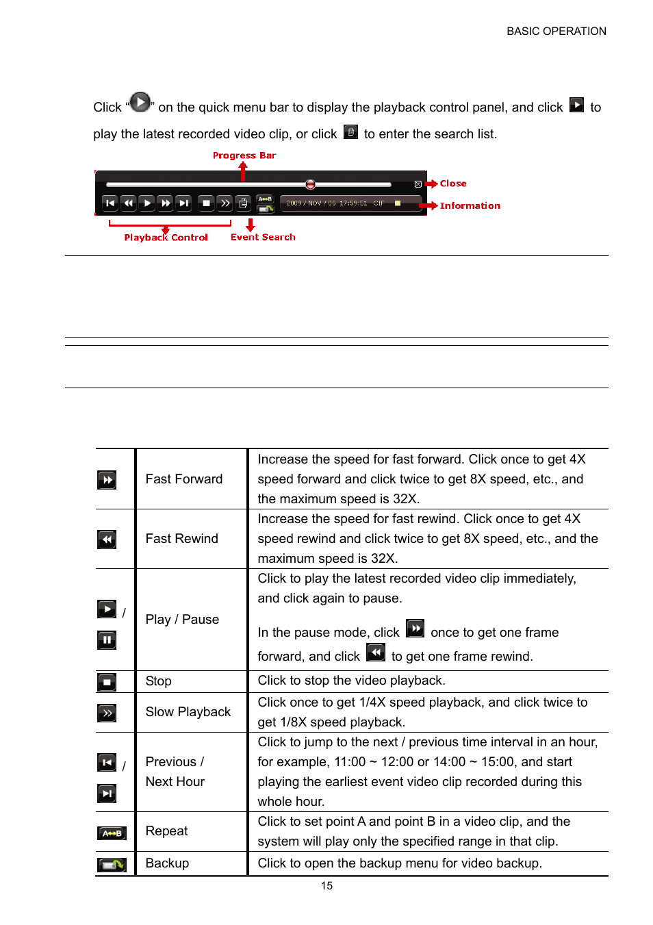 3 playback | Velleman DVR16H1 User manual User Manual | Page 20 / 71