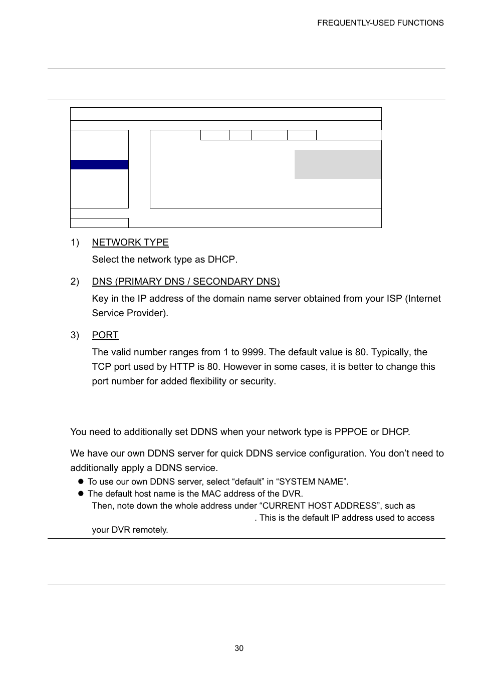 3 dhcp, 4 ddns | Velleman DVR16H1 User manual User Manual | Page 35 / 71