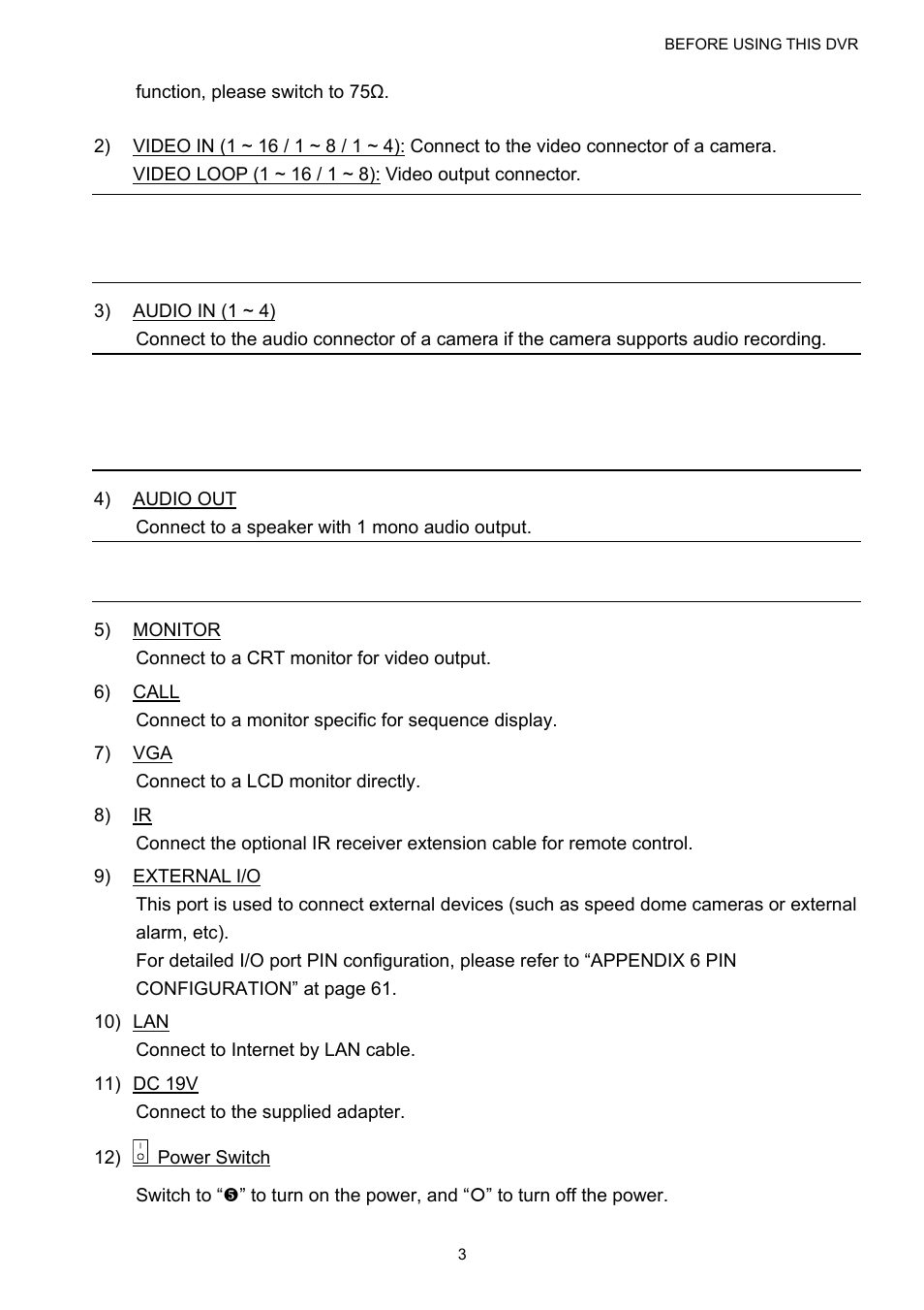 Velleman DVR16H1 User manual User Manual | Page 8 / 71