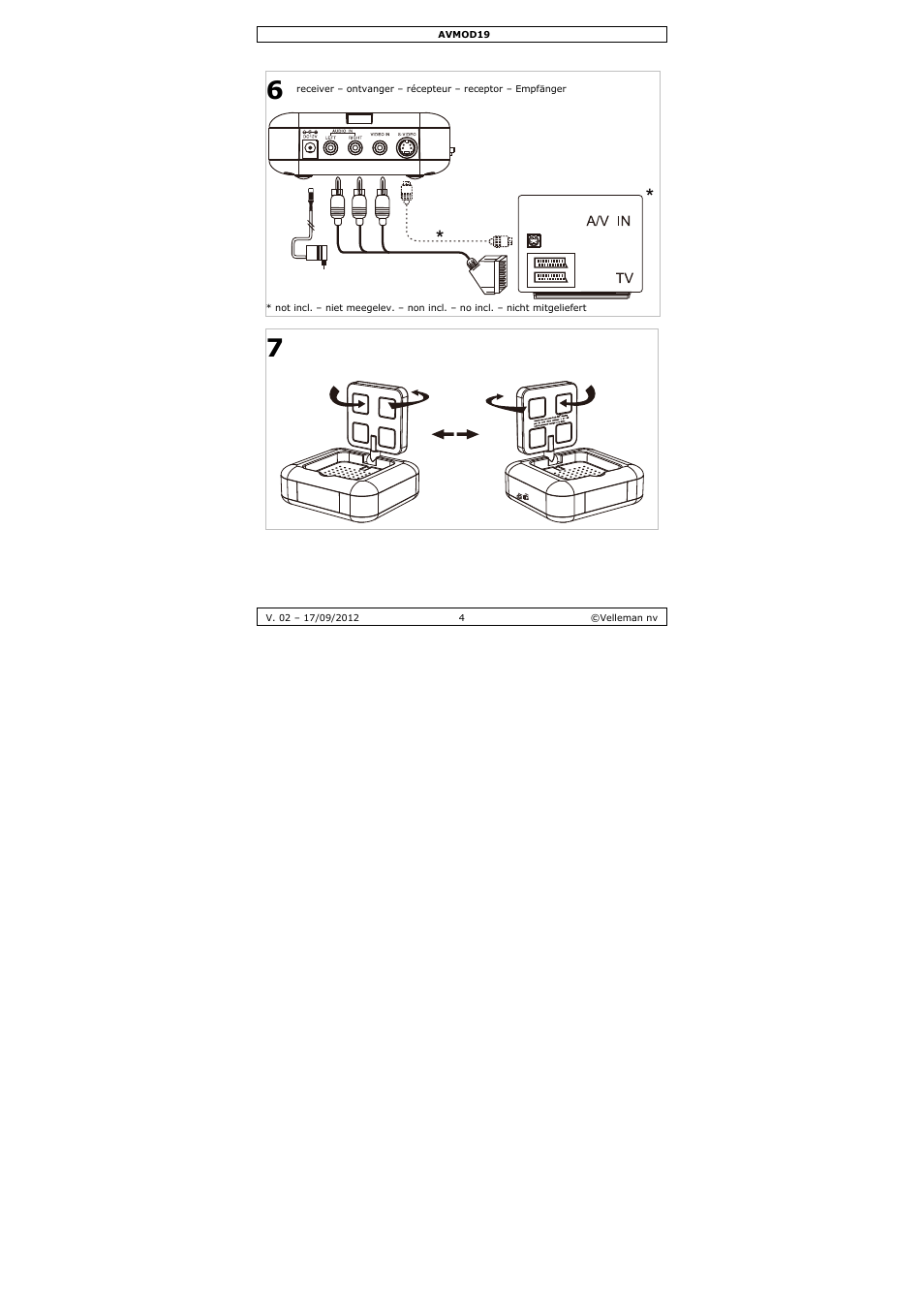 Velleman AVMOD19 User Manual | Page 4 / 33