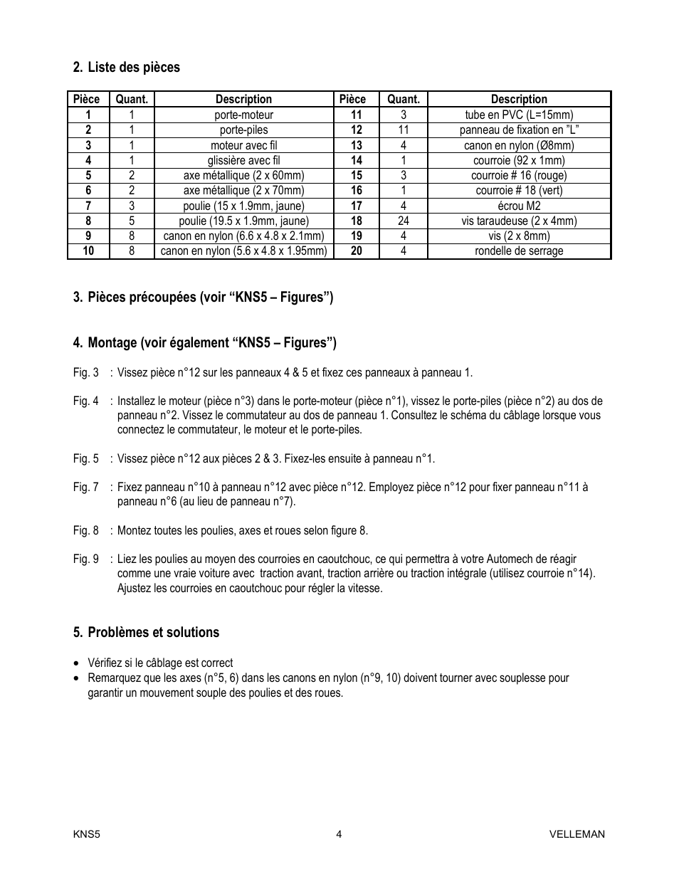 Velleman KNS5 User Manual | Page 4 / 7