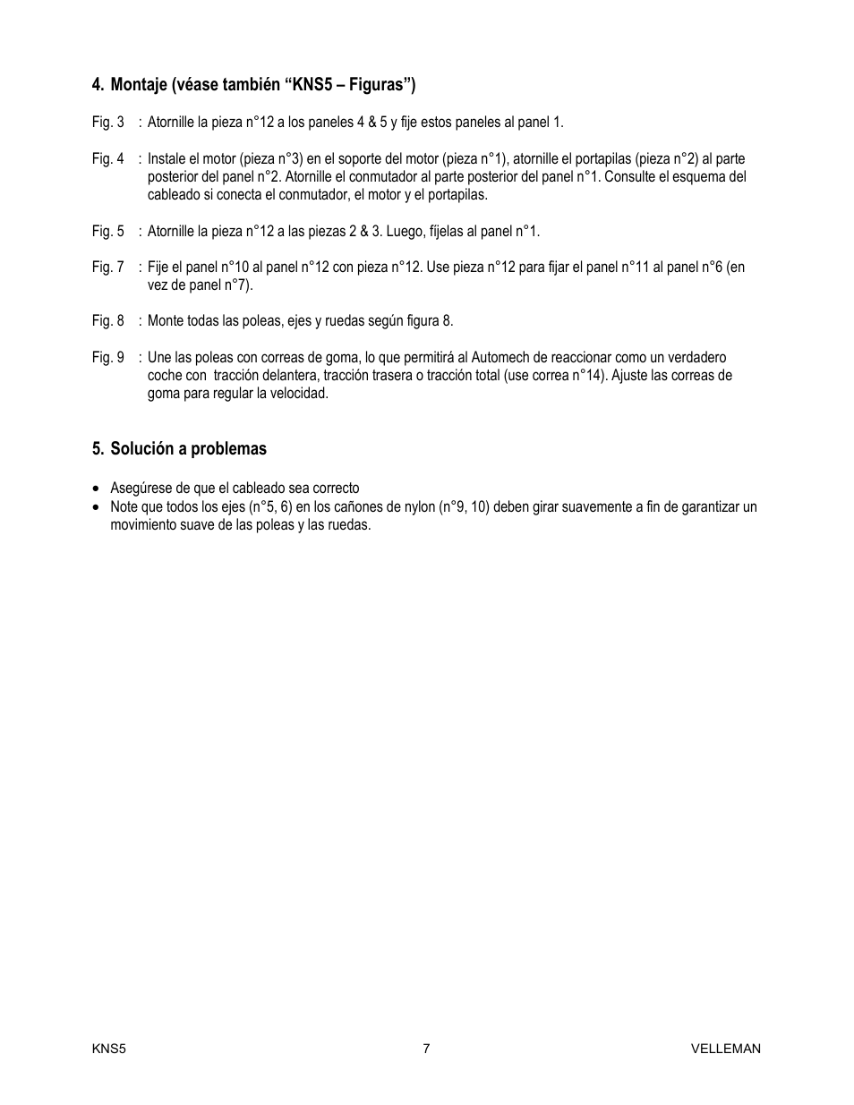 Velleman KNS5 User Manual | Page 7 / 7