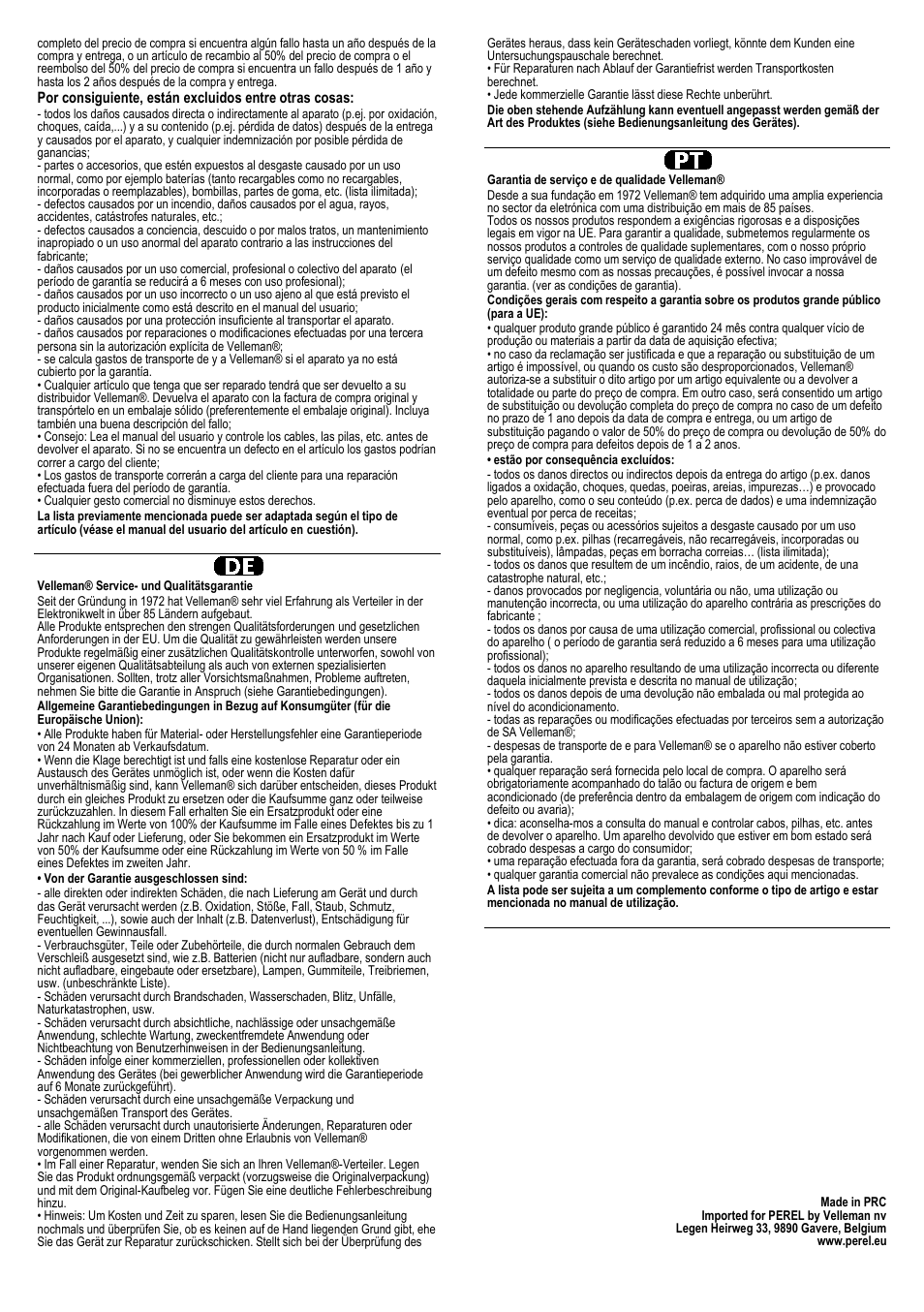 Velleman CCTVSETW1 User Manual | Page 42 / 45