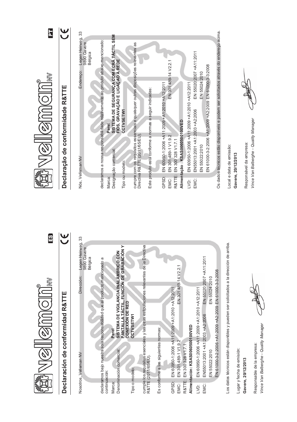 Velleman CCTVSETW1 User Manual | Page 45 / 45