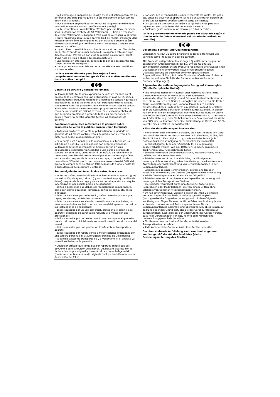 Velleman CLP3 User Manual | Page 11 / 11