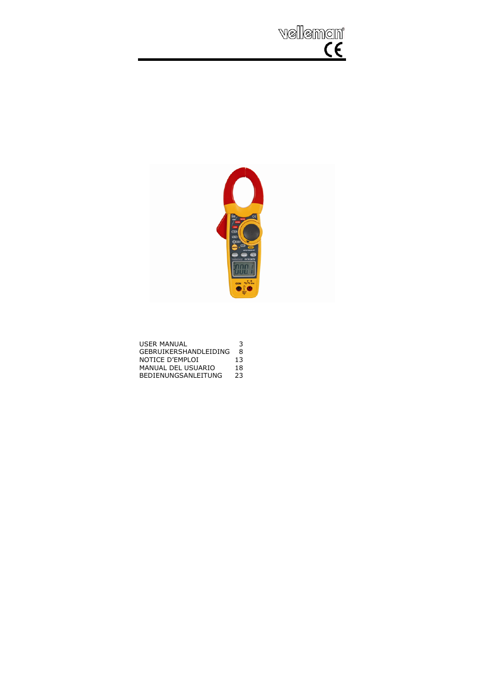 Velleman DCM267N User Manual | 28 pages