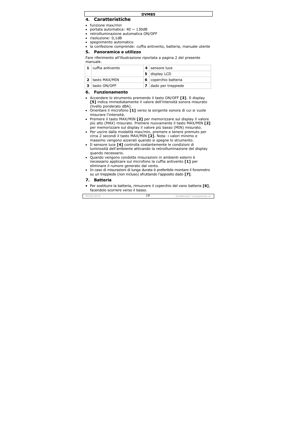 Velleman DVM85 User Manual | Page 19 / 24