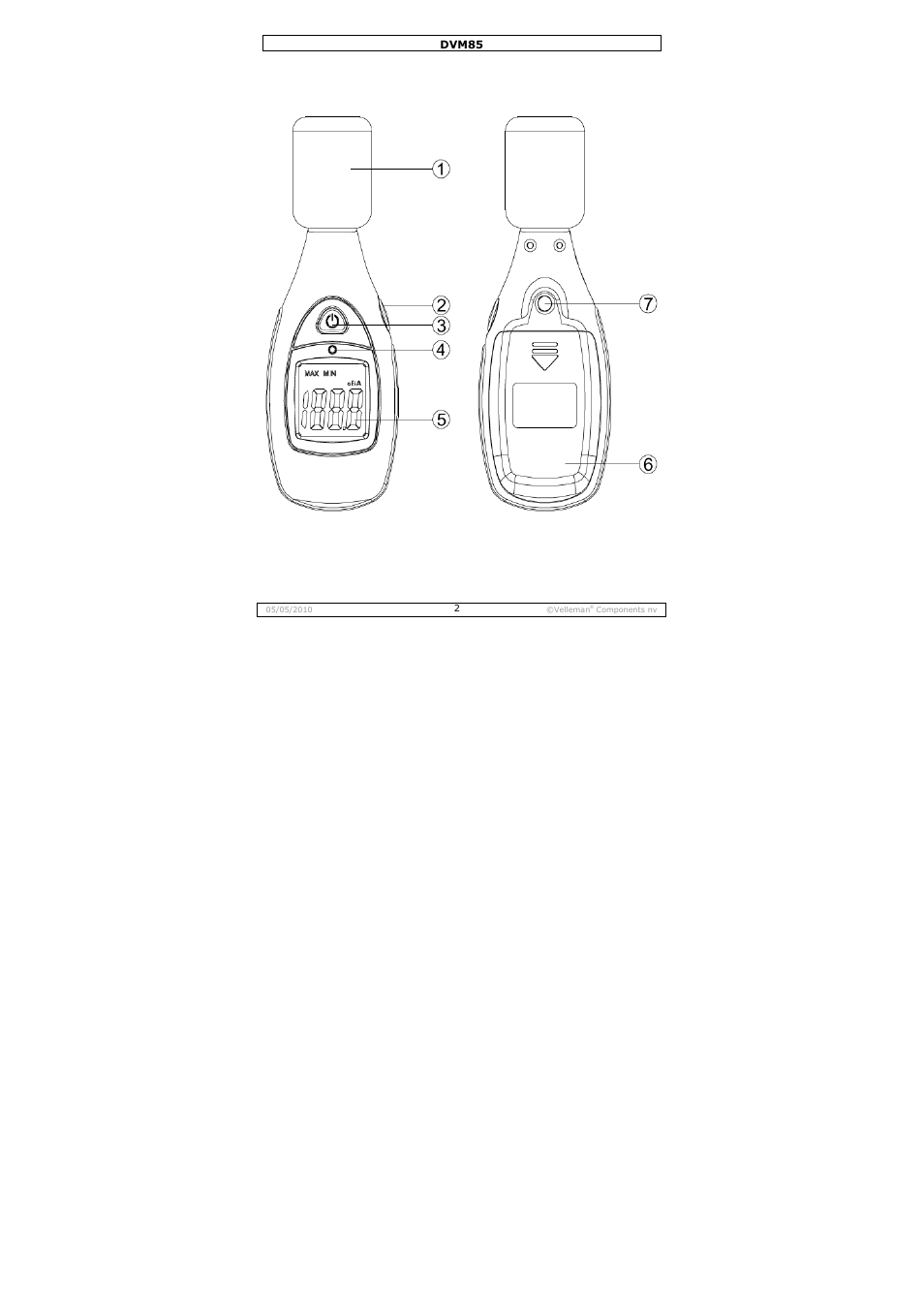 Re 1 | Velleman DVM85 User Manual | Page 2 / 24