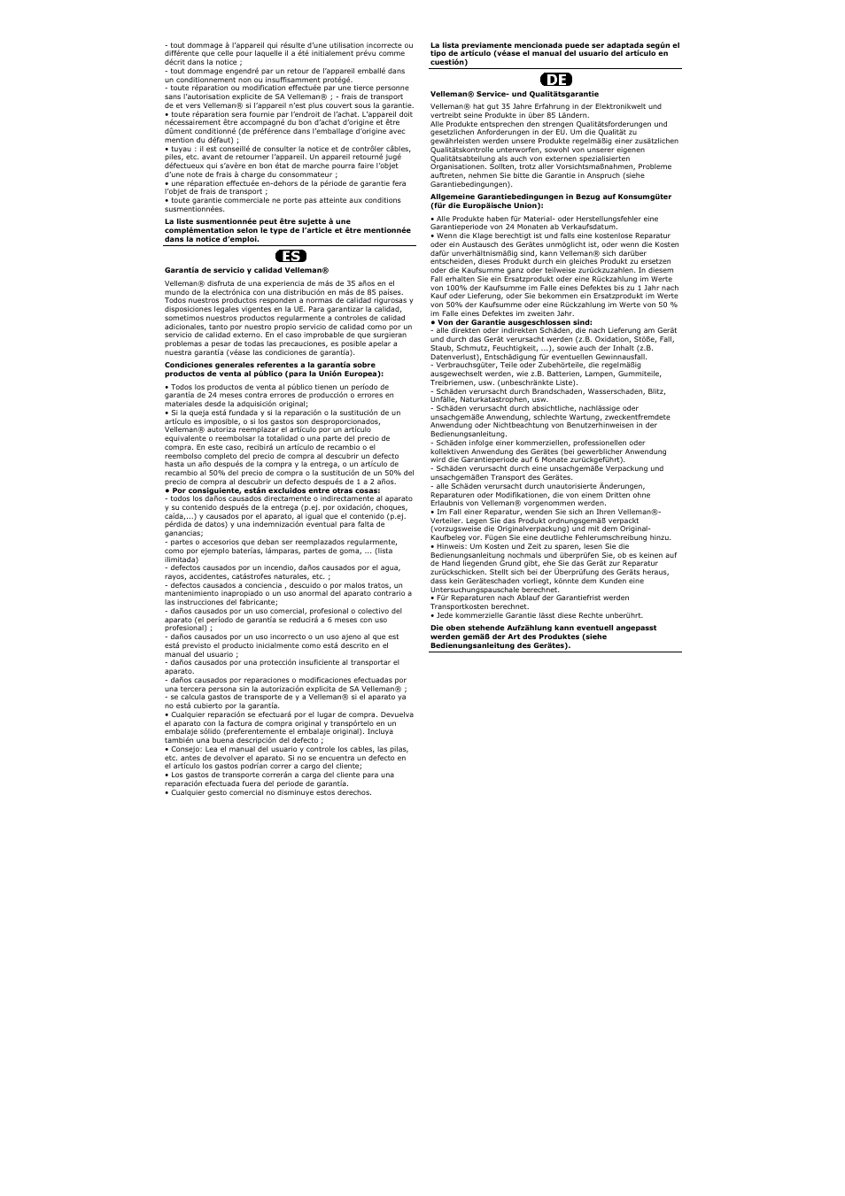 Velleman CLIB2 User Manual | Page 11 / 11
