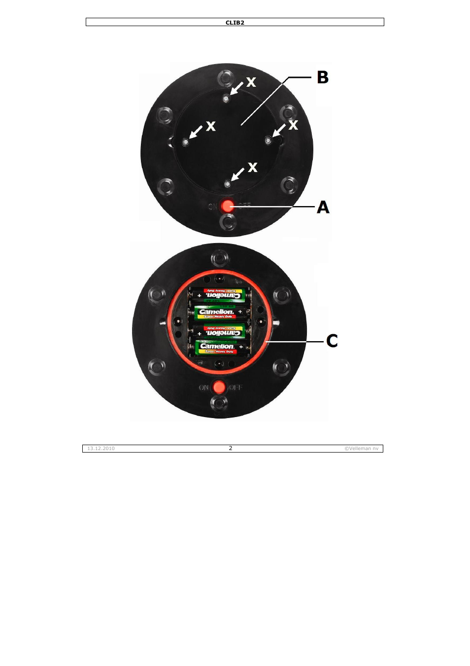 Velleman CLIB2 User Manual | Page 2 / 11