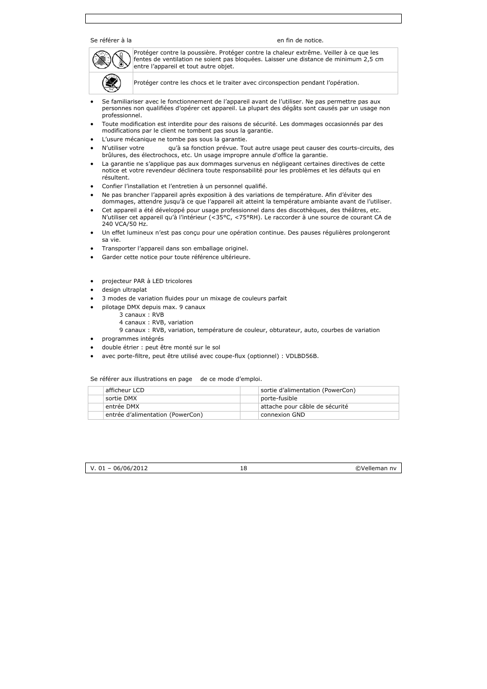 Velleman LX101 User Manual | Page 18 / 39