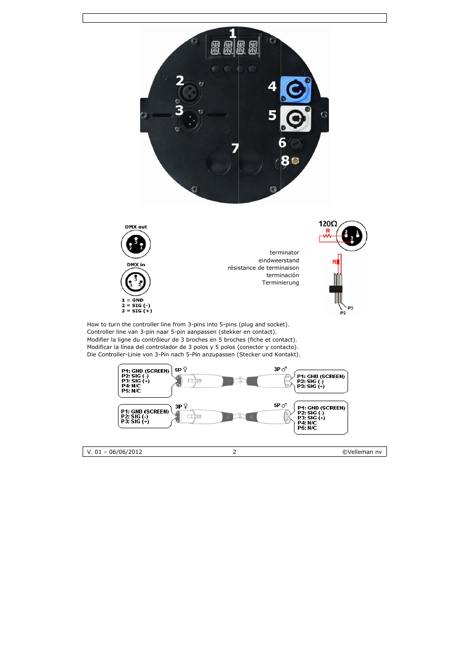 Velleman LX101 User Manual | Page 2 / 39