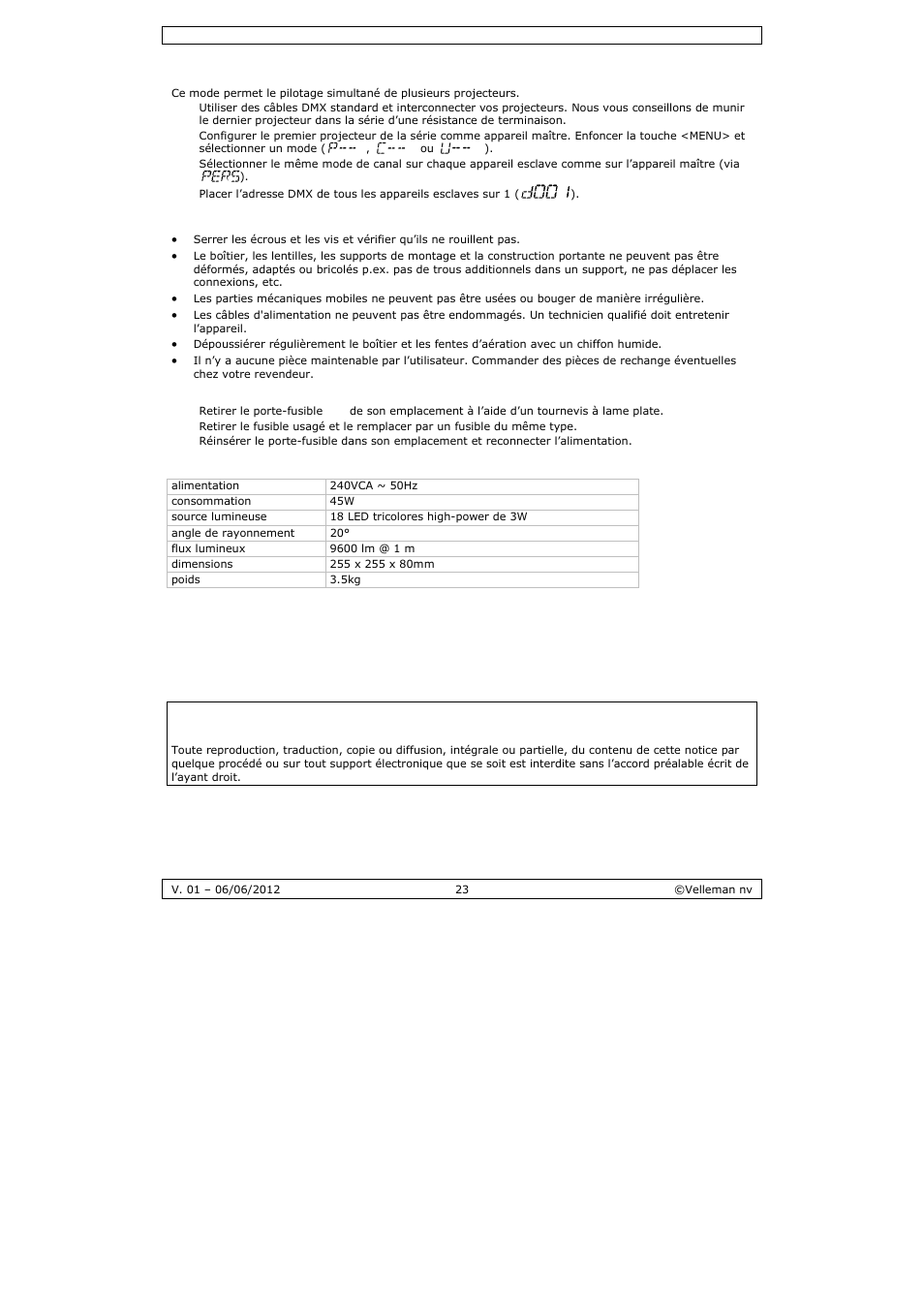 Velleman LX101 User Manual | Page 23 / 39
