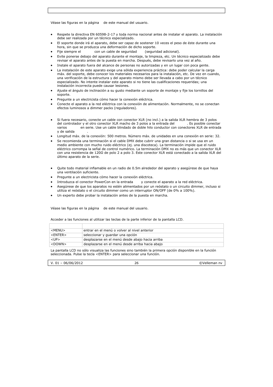 Velleman LX101 User Manual | Page 26 / 39