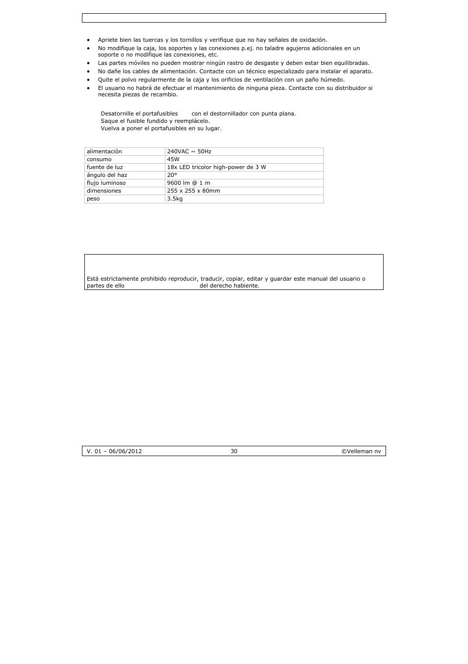 Velleman LX101 User Manual | Page 30 / 39