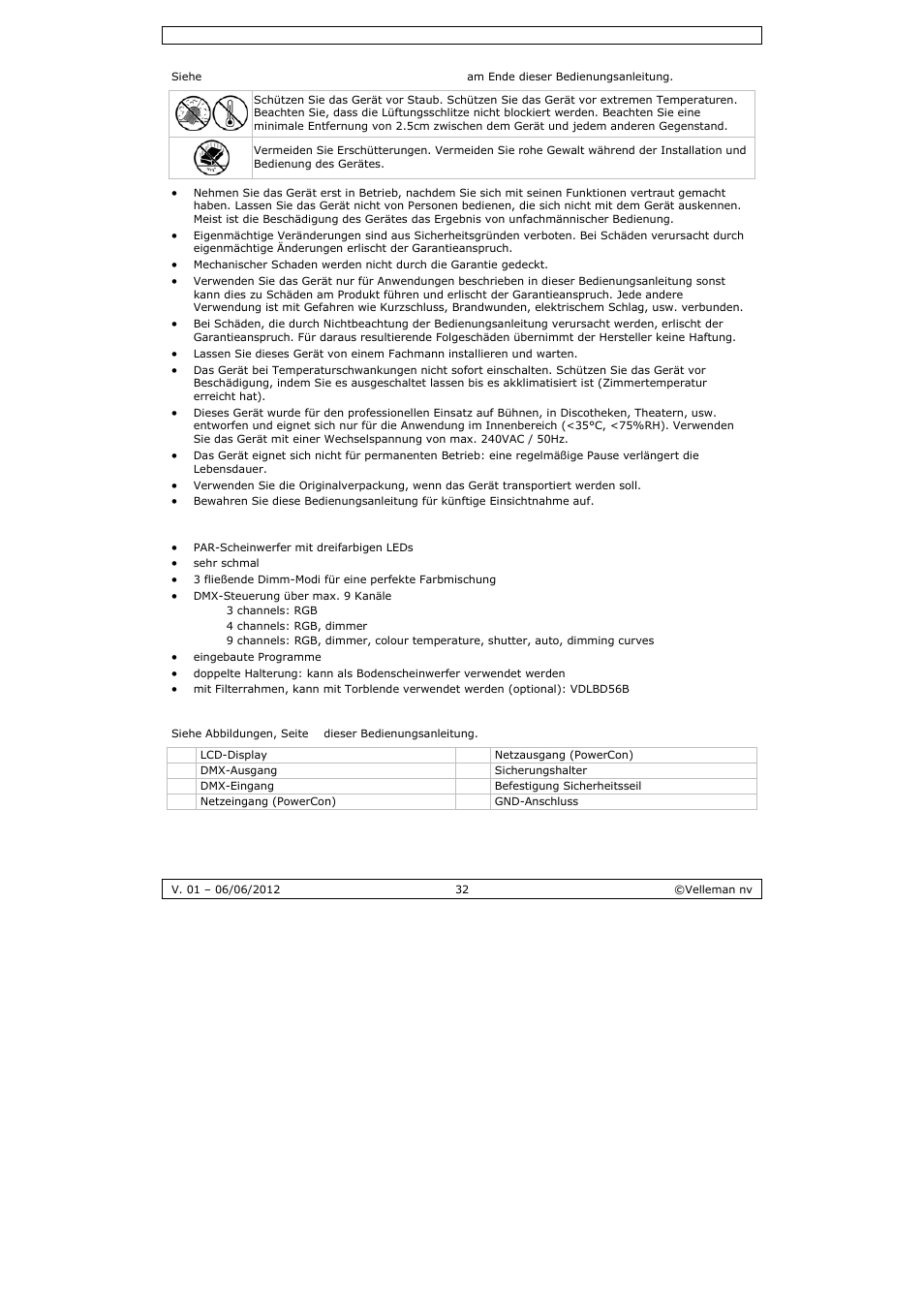 Velleman LX101 User Manual | Page 32 / 39