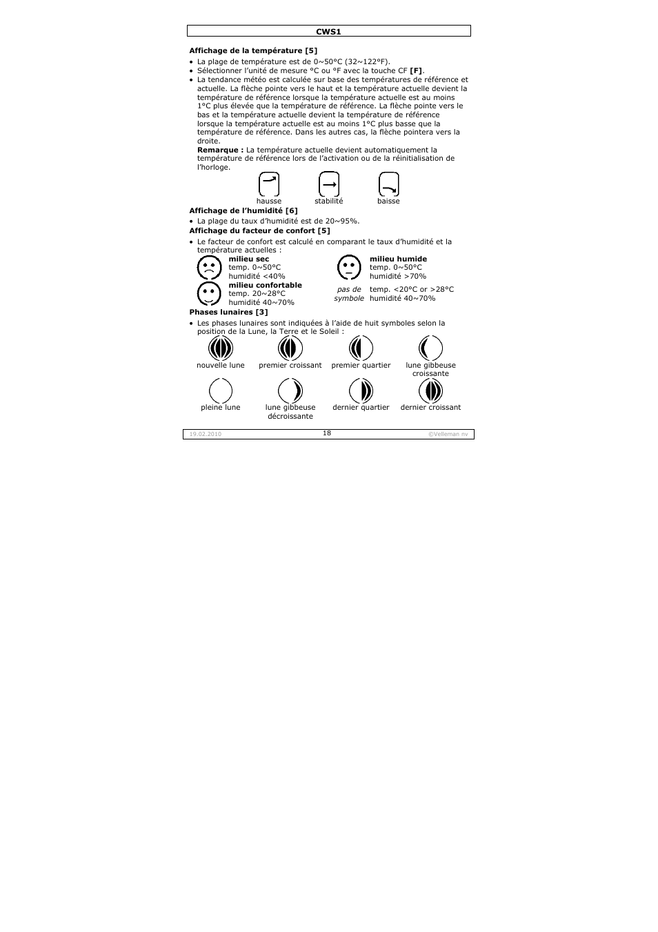 Velleman CWS1 User Manual | Page 18 / 41