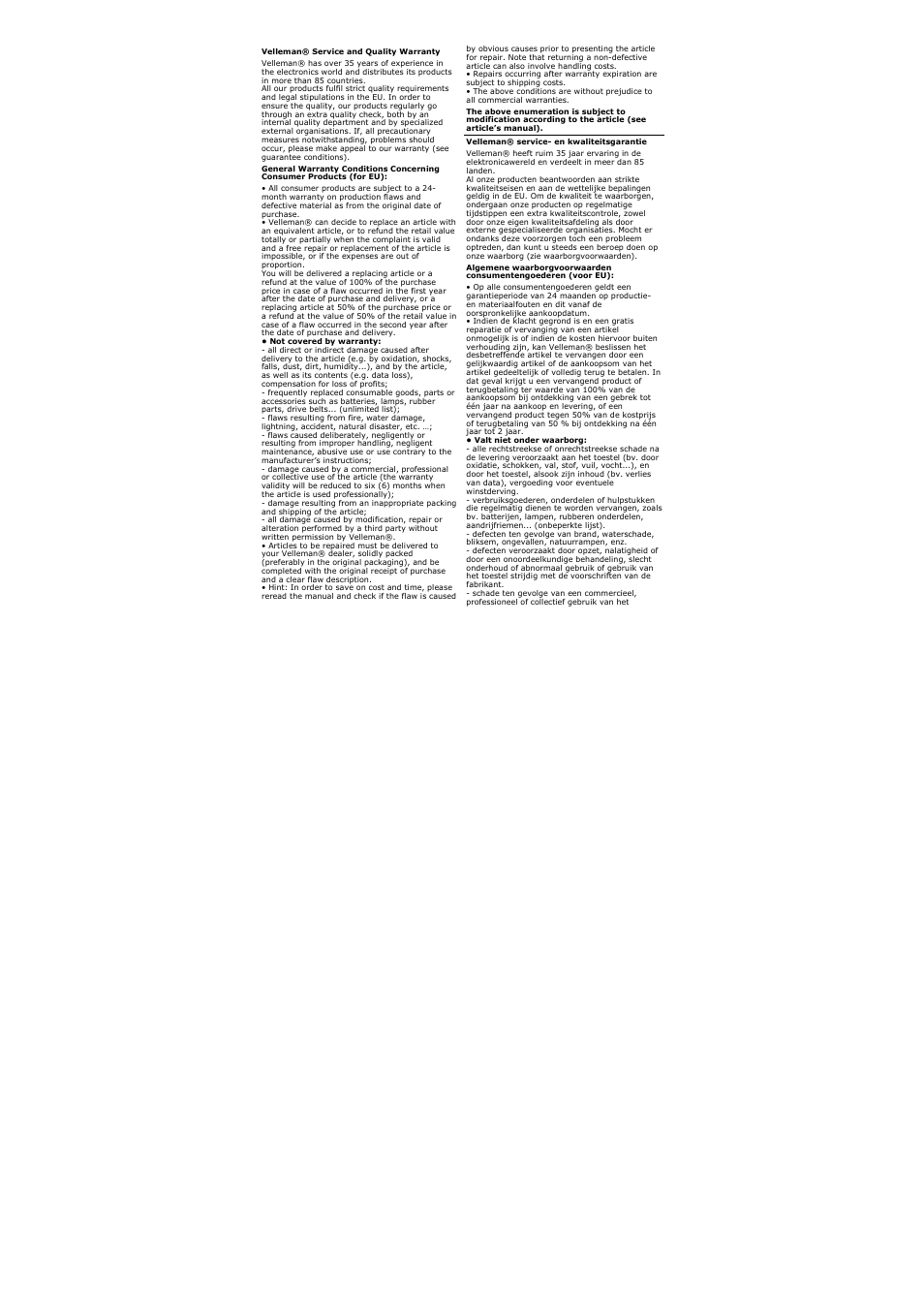 Velleman CWS1 User Manual | Page 38 / 41