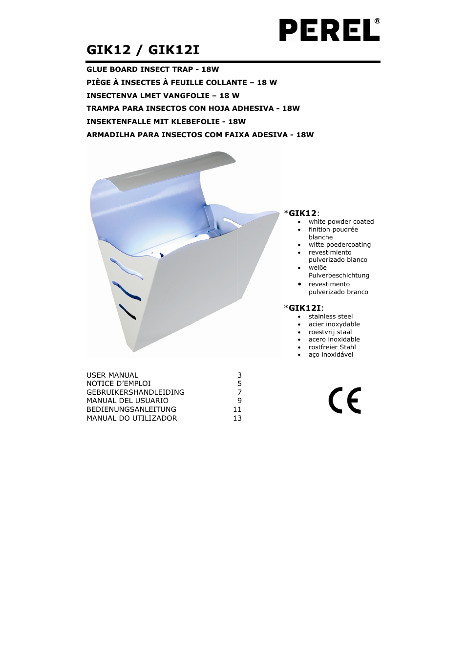 Velleman GIK12 User Manual | 16 pages